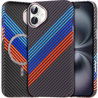 MagSafe's iPhone 16 Plus Case, Carbon Fiber, dark blue