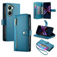 Flip case for Xiaomi Poco X7 Pro 5G, Wallet Zipper Pocket, blue