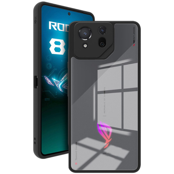 IMAK Case for ASUS ROG Phone 8 Pro, UX-9A Series, transparent / black