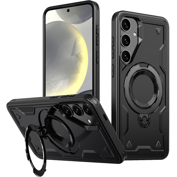 Case for Samsung Galaxy S25 FE, Military MagSafe, black