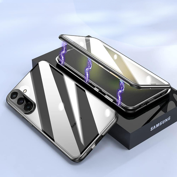 Case for Samsung Galaxy A36, Magnetic Dual Glass, black