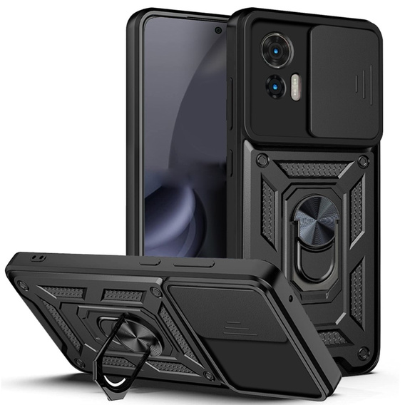 Case fordo Motorola Edge 30 Neo 5G, CamShield Slide, black
