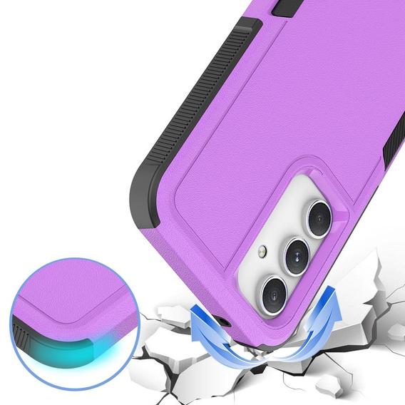 Armored Case for Samsung Galaxy S23 FE, Dual Shockproof, purple