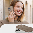 Case for iPhone 16 Pro, for MagSafe, ERBORD Matt Case, desert titanium + Screen Glass