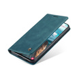 CASEME case for Samsung Galaxy S21 FE, Leather Wallet Case, green