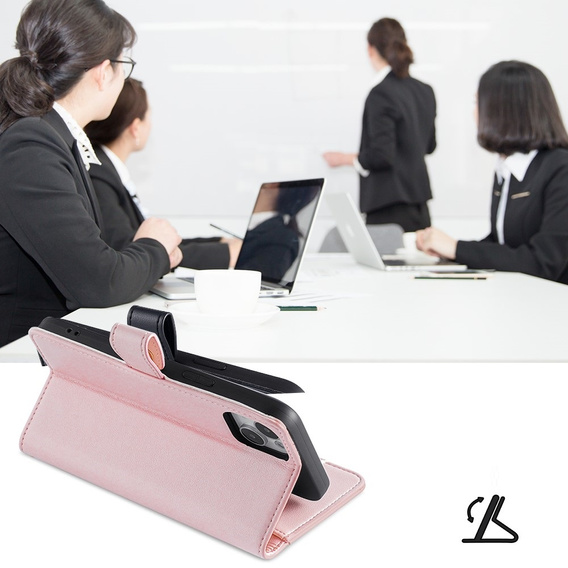 Flip case for Xiaomi Redmi Note 13 Pro 5G, Wallet Zipper Pocket, pink