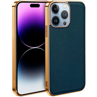 Case for iPhone 13 Pro, Cowhide Leather, green