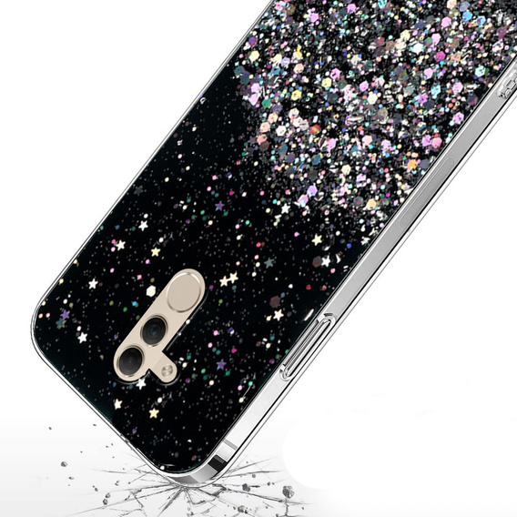 Case for Huawei Mate 20 Lite, Glittery, black