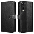 Flip case for Samsung Galaxy S25 Edge, Crazy Horse Wallet, black
