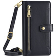 Flip case for iPhone 14 Pro Max, Wallet Zipper Pocket, black