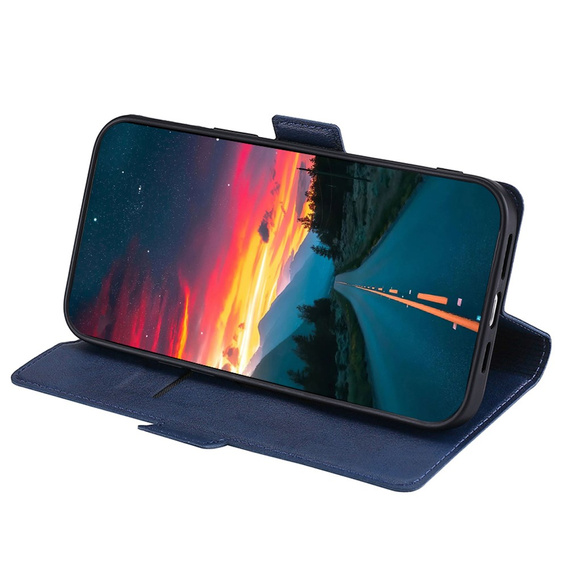 Flip case for Motorola Moto G22, Magnetic Clasp, dark blue