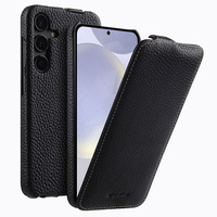 MELKCO flip case for Samsung Galaxy S24, leather, flip, black