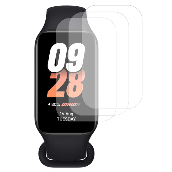 3x ERBORD hydrogel film for Xiaomi Smart Mi Band 8 Active
