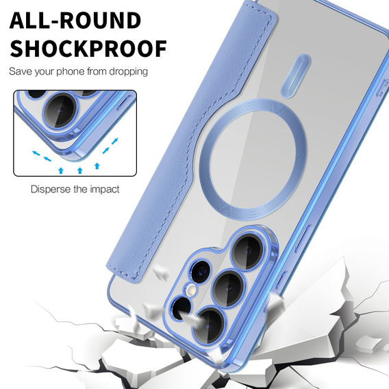 RFID Wallet MagSafe flip case with camera protection for Samsung Galaxy S26 Ultra