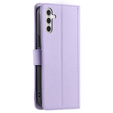 Flip case for Samsung Galaxy S25, Rhombus Crossbody Leather, purple
