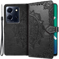 Flip case for Infinix Note 30 5G, Mandala, black