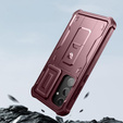 Armored case for Samsung Galaxy S24 Plus, Dexnor Full Body (Two Frames), red