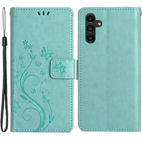 Flip case for Samsung Galaxy S23 FE, Butterfly, green