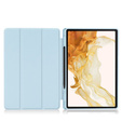 Case for Samsung Galaxy Tab S10+ Plus, Smartcase with stylus space, blue