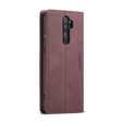 CASEME case for Xiaomi Redmi Note 8 Pro, Leather Wallet Case, red