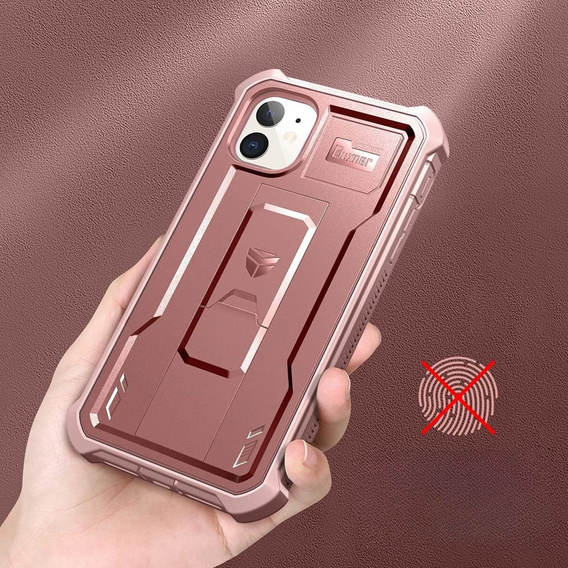 Armored case for iPhone 11, Dexnor Full Body, pink rose gold