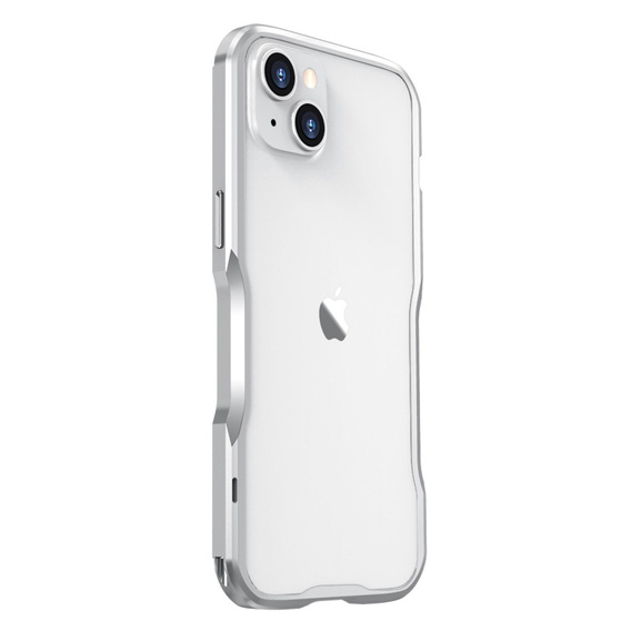 Case LUPHIE for iPhone 14, Armor Bumper, silver