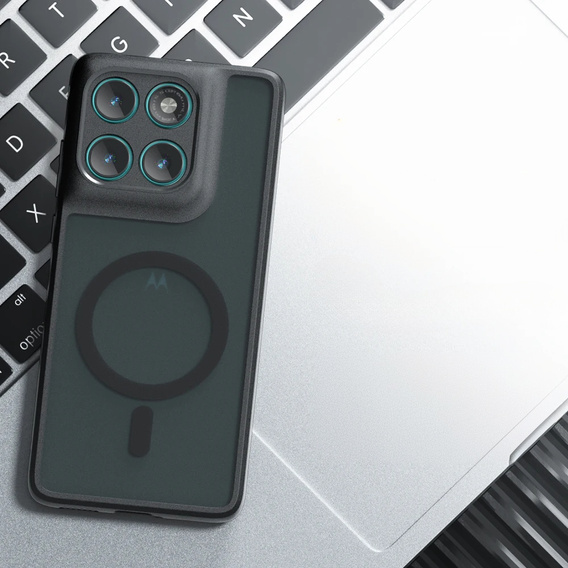 Case for Motorola Edge 60 / 60 Fusion, for MagSafe, ERBORD Matt Case, black