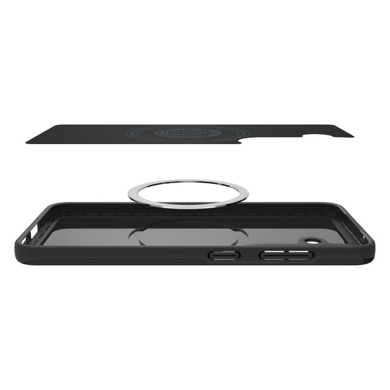Spigen case for Samsung Galaxy S25, Thin Fit Mag, black + 9H tempered glass