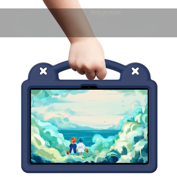 Children's case for Lenovo Tab TB311FU, Cute Patterns, with stand, dark blue