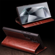QIALINO Leather Wallet case with flap for Samsung Galaxy S24 Ultra
