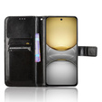 Flip case for Realme 14X / Realme C75, Crazy Horse Wallet, black
