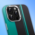 MagSafe's iPhone 16 Pro Max Case, Carbon Fiber, black / blue