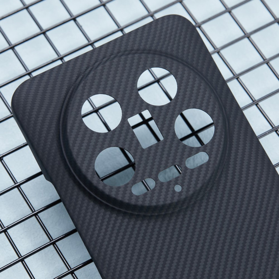 Case for Xiaomi 14 Ultra, Aramid Fiber Cover, black
