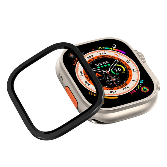 Protective frame with tempered glass for Apple Watch Ultra 1/2/3 49 mm