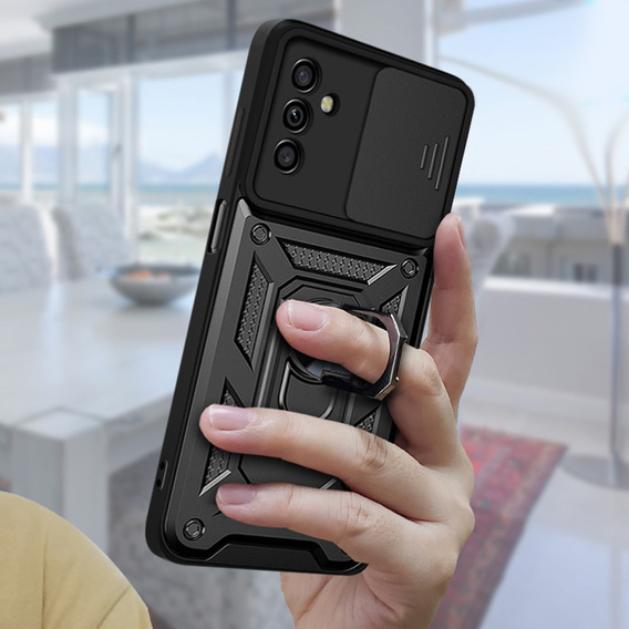 Case for Samsung Galaxy A04S / A13 5G, CamShield Slide, black