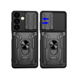 Armored case for Samsung Galaxy S24, Camera Slide Card Slot, black