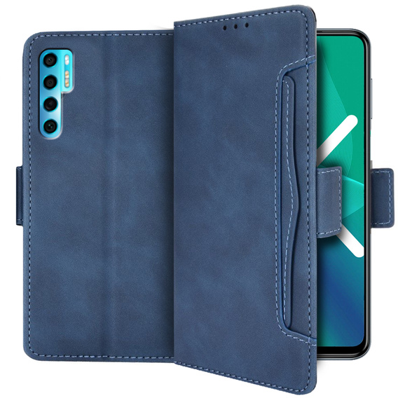 Flip case for TCL 20 Pro 5G, Card Slot, blue