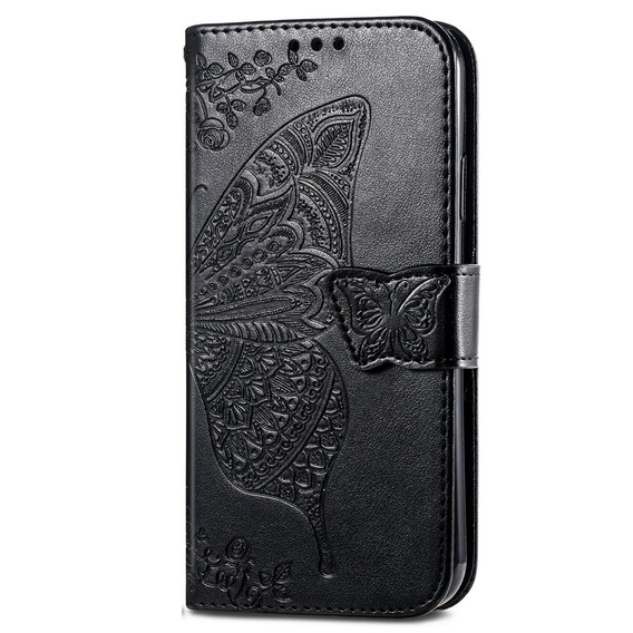 Flip case for Infinix Hot 40i, Butterfly, black