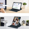 Keyboard case for iPad Pro 11" 2024 (5 gen.), Rotary 360° Leather, dark blue