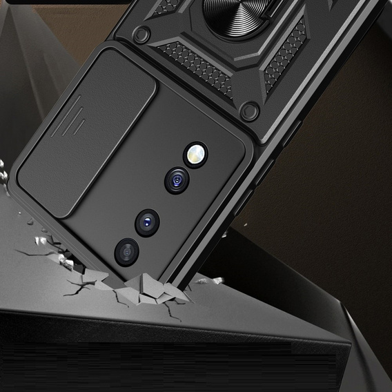 Case for Honor 70 5G, CamShield Slide, black