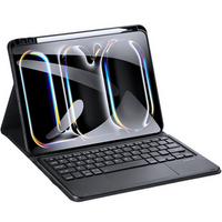 Case + keyboard Apple iPad Pro 13" 7 gen. 2024, Dux Ducis TouchPad Leather Pen Slot, black