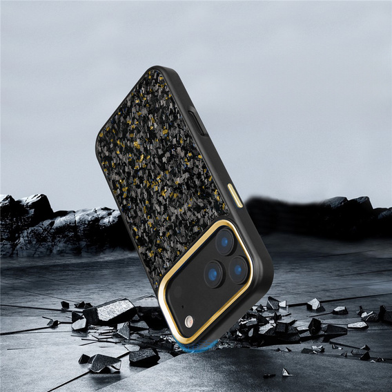 Magnetic aramid fibre case with metal camera frame for iPhone 17 Pro Max