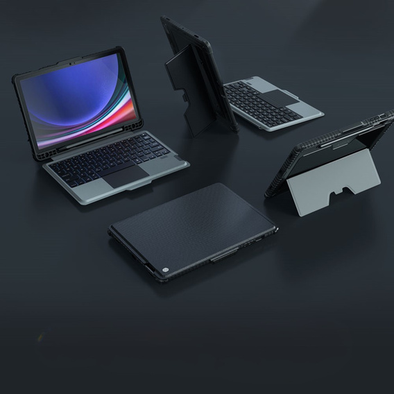 Case + keyboard Galaxy Tab S9, NILLKIN Bumper Pen Slot, black