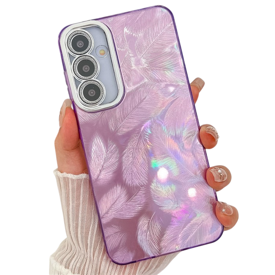 Case for Samsung Galaxy A36 5G / A56 5G, Feather, purple