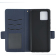 Flip case for Motorola Moto G72, Wallet Thin Magnet, dark blue