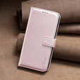 Flip case for Samsung Galaxy A25 5G, BINFEN Wallet, rose gold + 9H glass