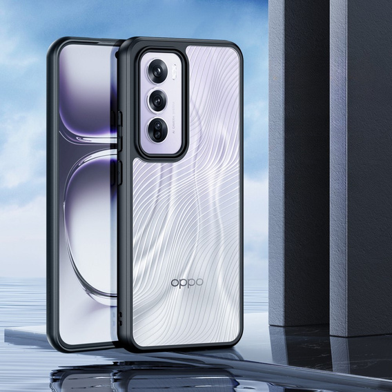 DuxDucis case for Oppo Reno 12 Pro, Aimo case, transparent / black