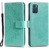 Flip case for Oppo Reno6 5G, Mandala, green