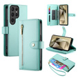Flip case for Samsung Galaxy S25 Ultra, Wallet Zipper Pocket, green