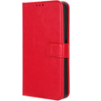 Flip case for Honor 90 Lite 5G, Crazy Horse Wallet, red